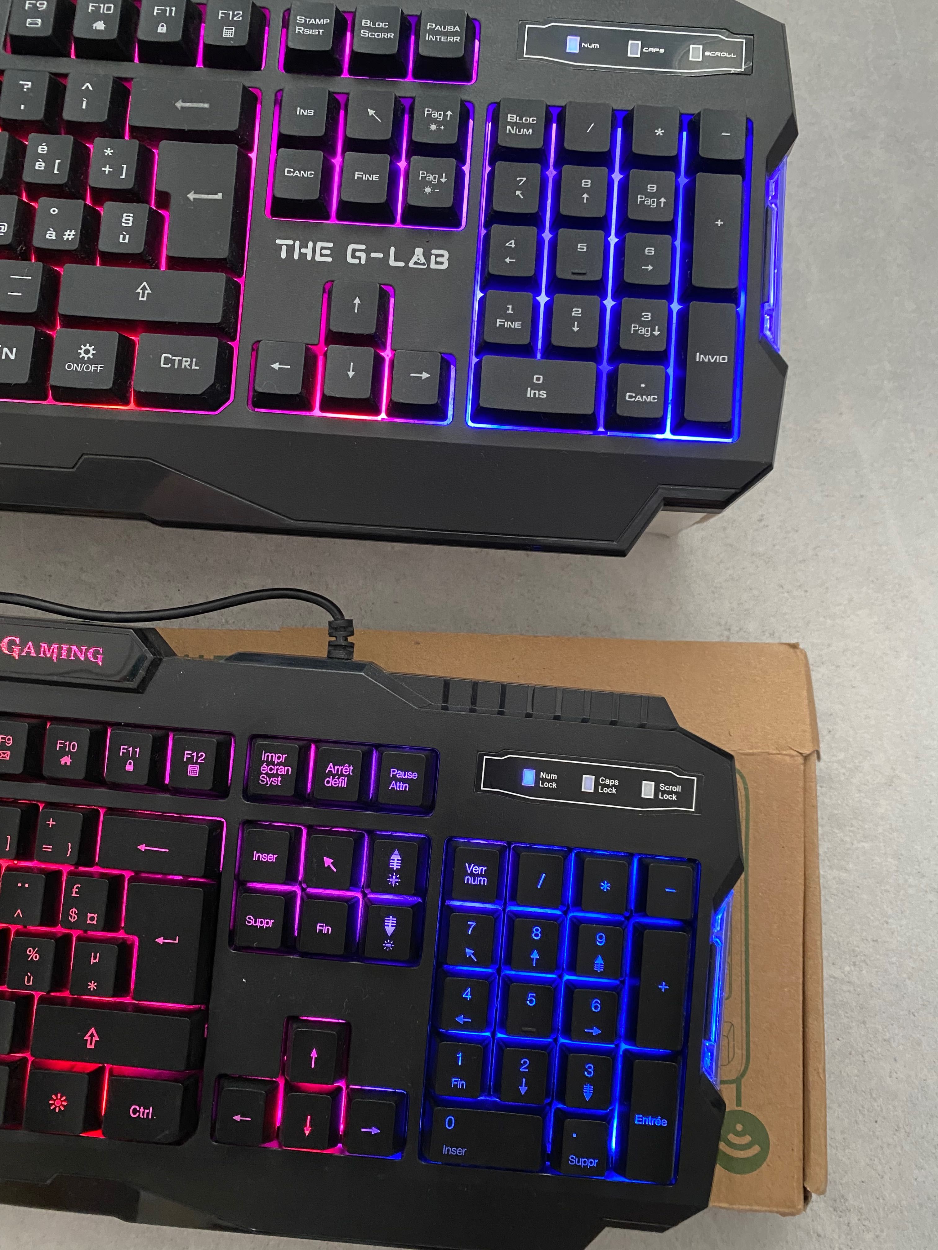 2szt Nowe klawiatury RGB Mars Gaming G-Lab