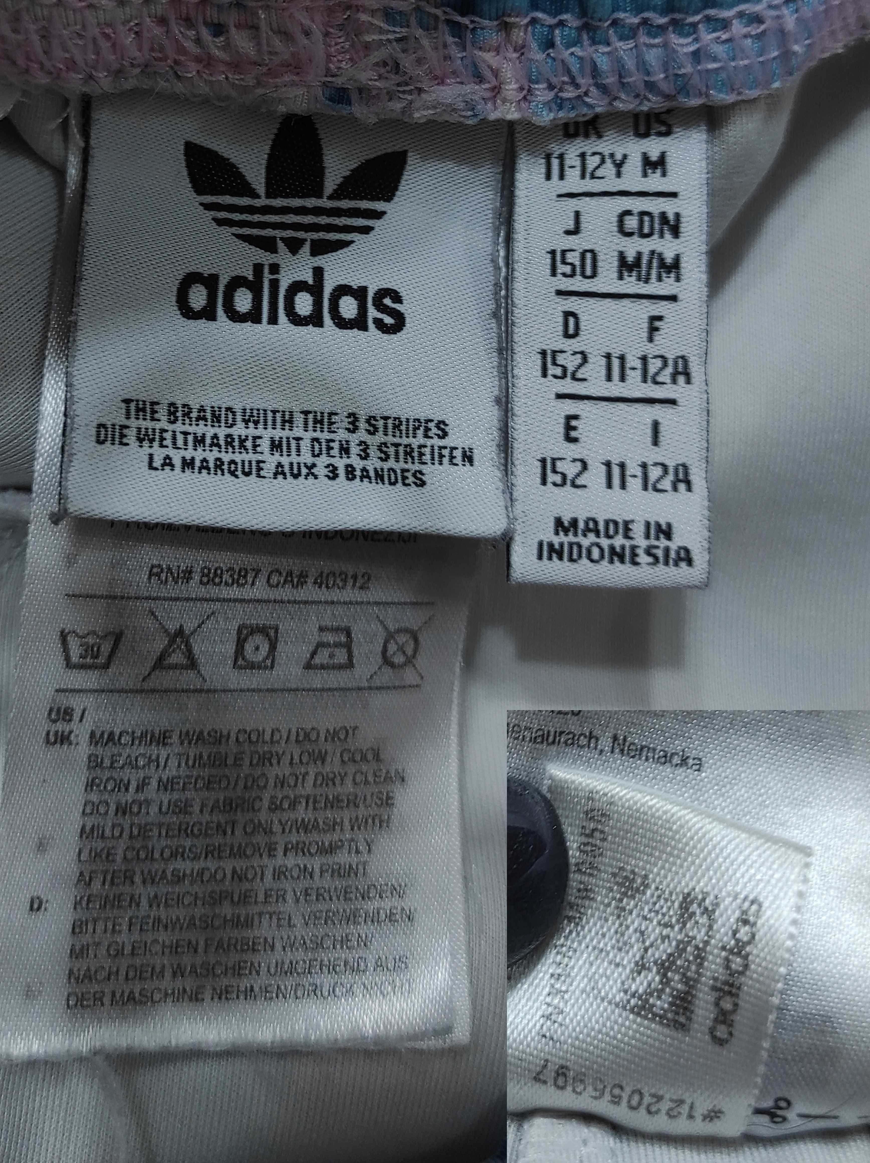 Спортивные лосины леггинсы Adidas мраморной расцветки, на 11-12 лет