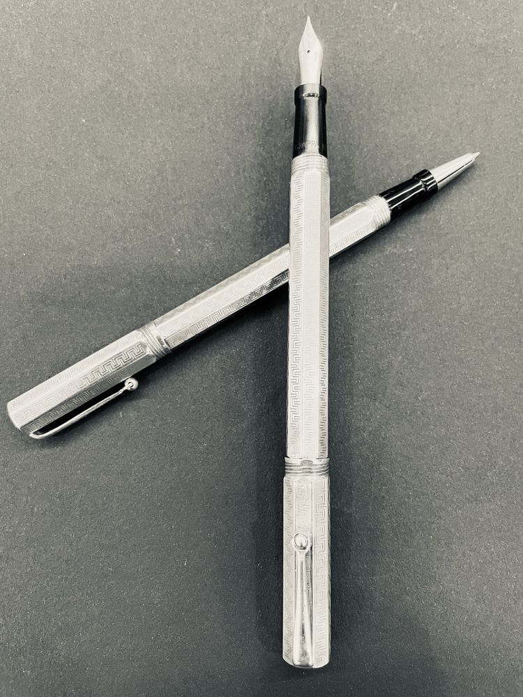 Caneta tinteiro+Rolerball “Montegrappa” Reminiscence-Prata 925