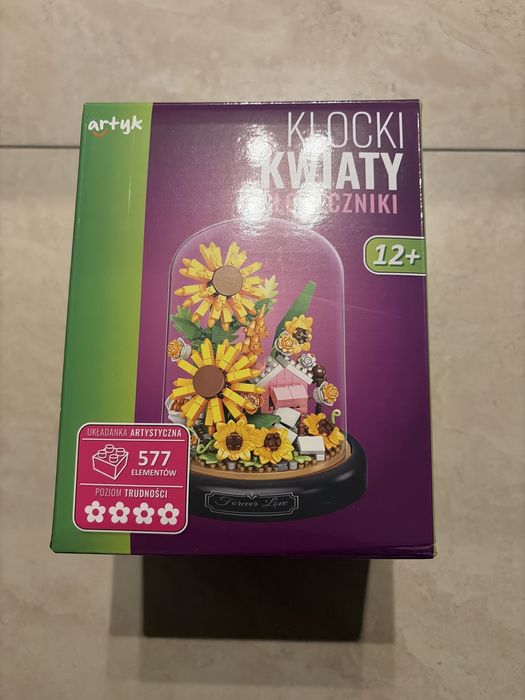 Klocki kwiaty słoneczniki