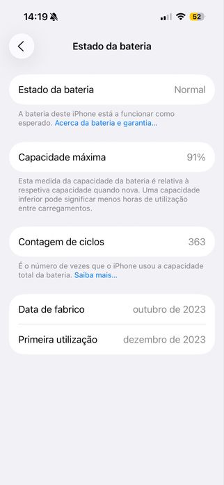 Iphone 15 pro 256GB Titânio Natural