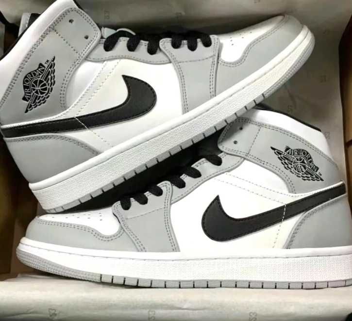 Nike Air Jordan 1 Mid Light Smoke Grey Eu 42