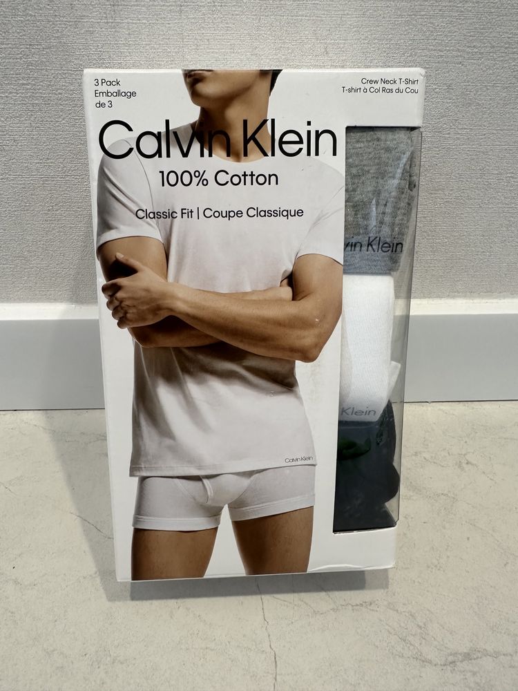 Футболки Calvin Klein ОРИГИНАЛ мужские 3 шт. М размер