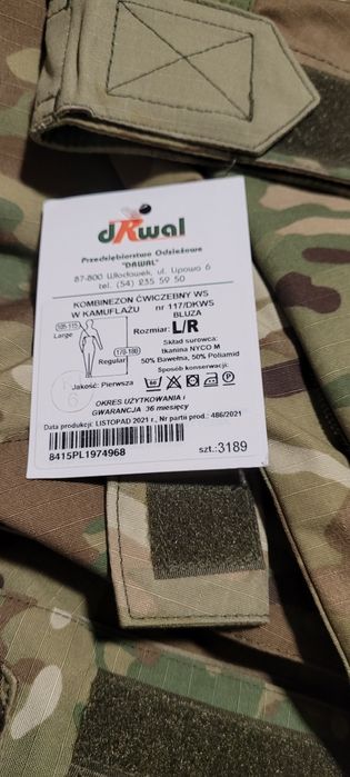 Ćwiczebny kombinezon L/R multicam