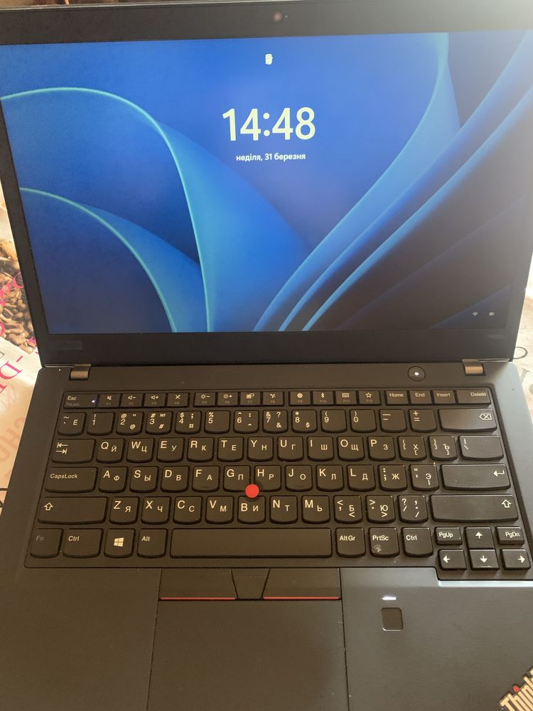 Сенсорний ноутбук Lenovo Thinkpad t480s