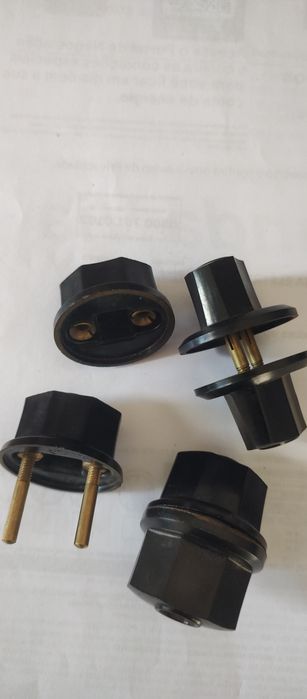 Adaptadores ficha macho para fêmea tipo europeu  (VINTAGE)