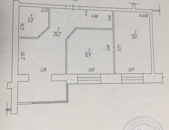 Продается 2-х комнатная квартира с ремонтом в жк "Днепровская Брама"