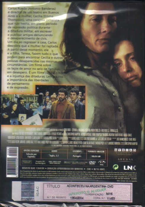 Filme em DVD: Aconteceu na Argentina - NOVO! SELADO!