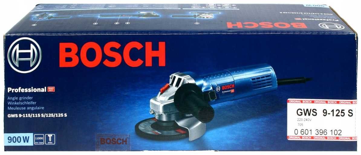 BOSCH Szlifierka Kątowa 900W gws 9 125s