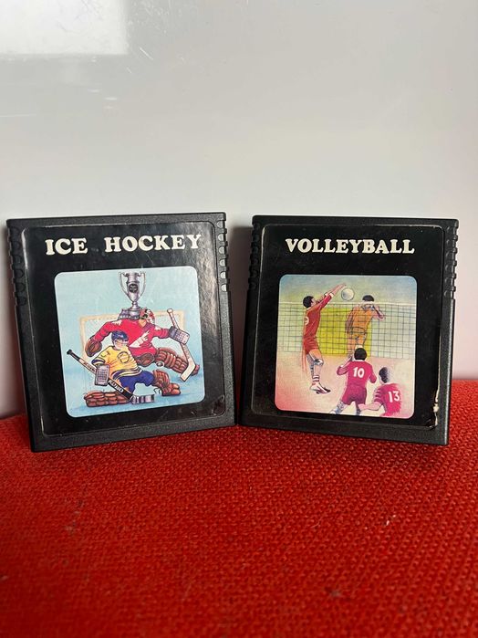 2 Gry - ATARI - ICE HOCKEY + VOLLEYBALL - Bardzo dobry stan
