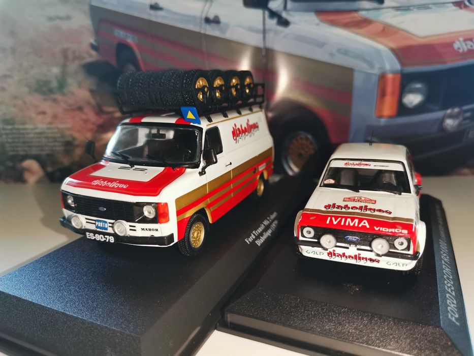 Ford Escort RS 1800 + Ford Transit MK2 - Team Diabolique Rally 1:43