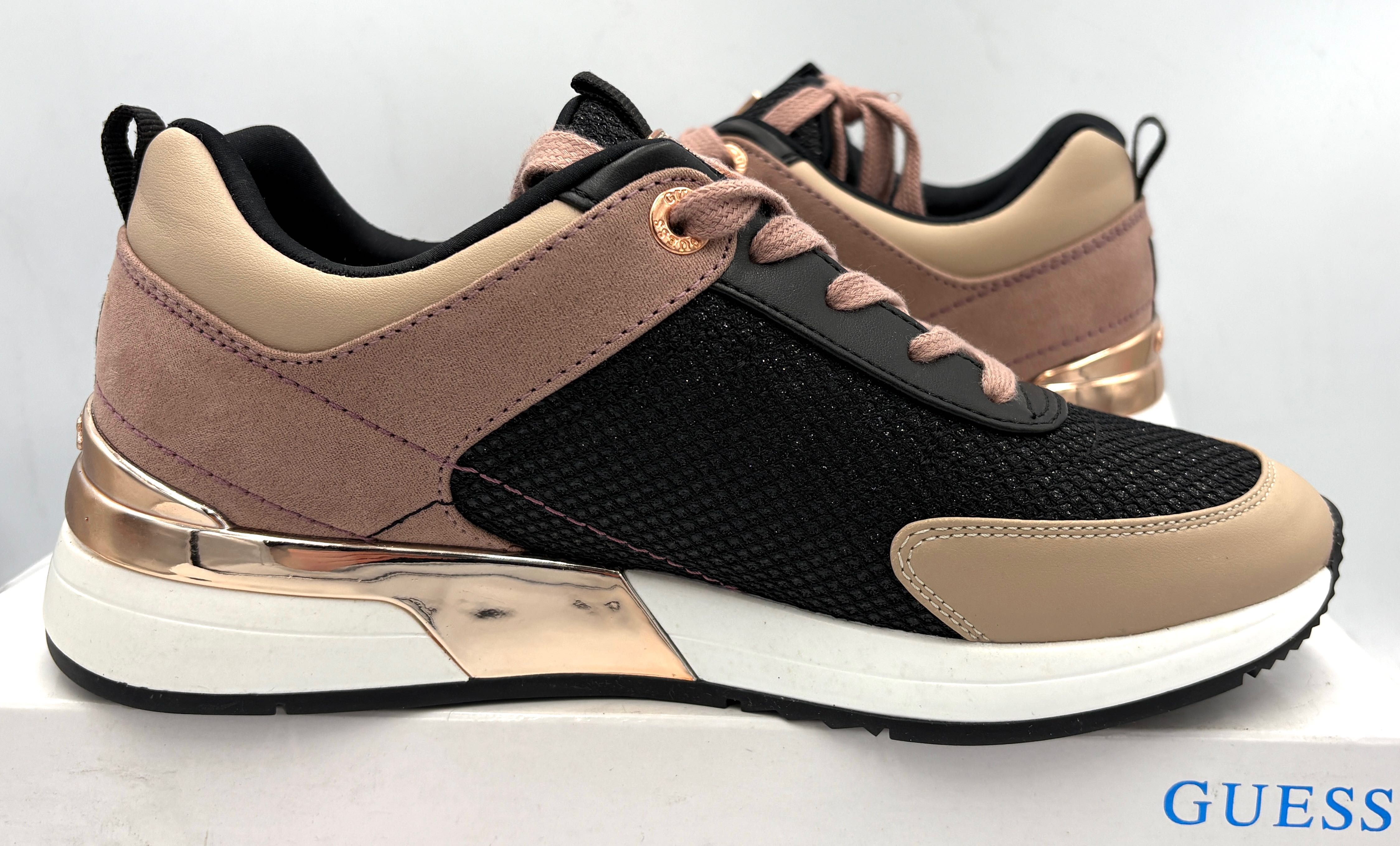 ‼️Nowe oryginalne sneakersy GUESS Marlyn3 różowe czarne 38 AZ 153
