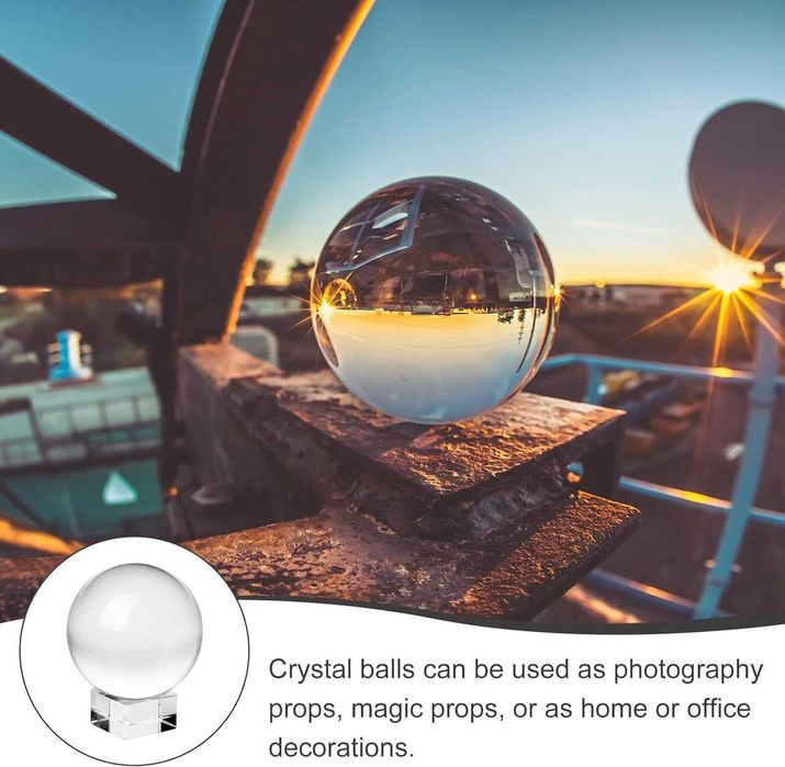 Bola de vidro k9 para fotografia efeitos e distorções 4/6/7/8/10/13 cm