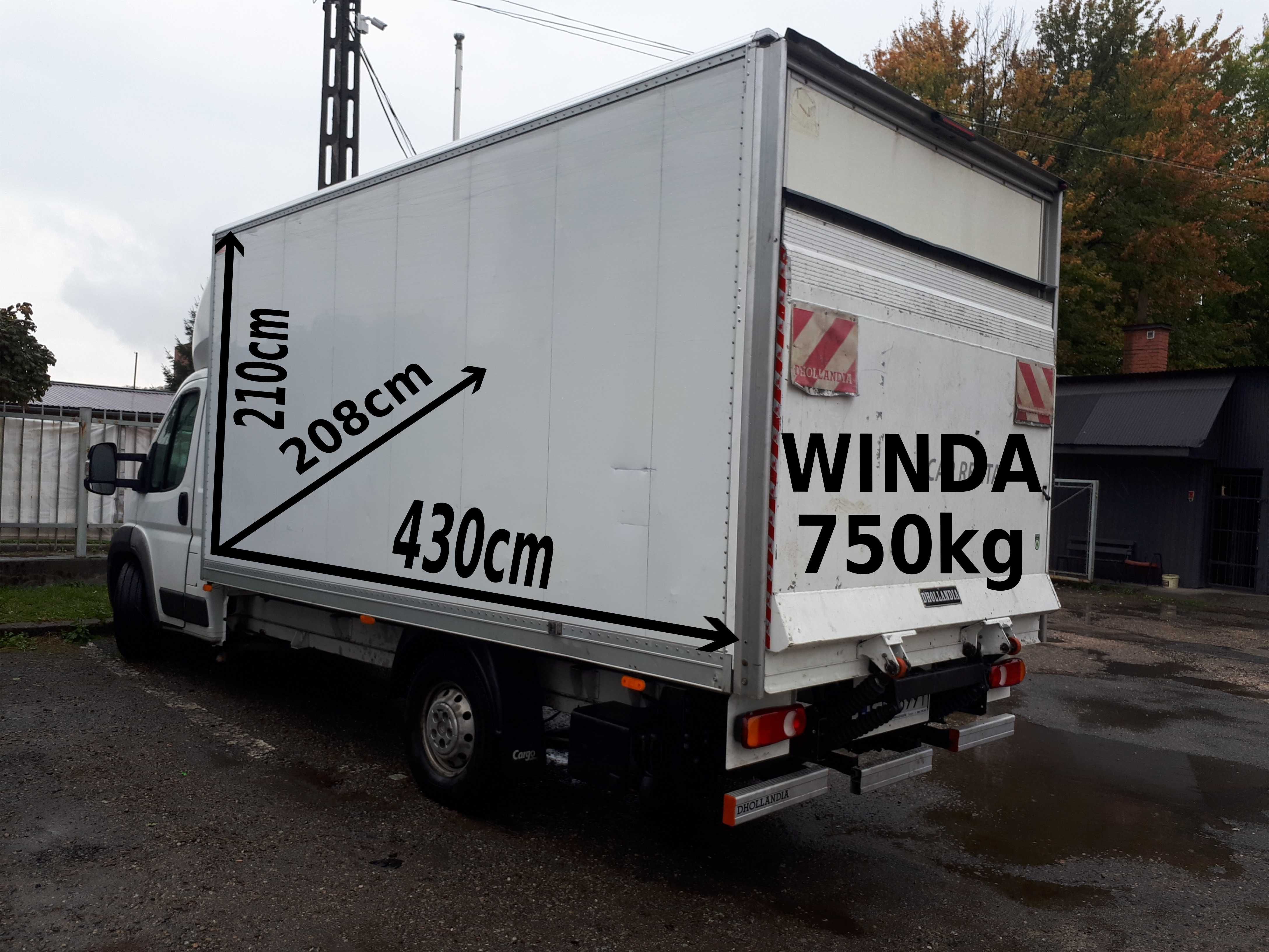 Wynajem aut dostawczych z windą, hydroklapa, winda plandeka Tarnów