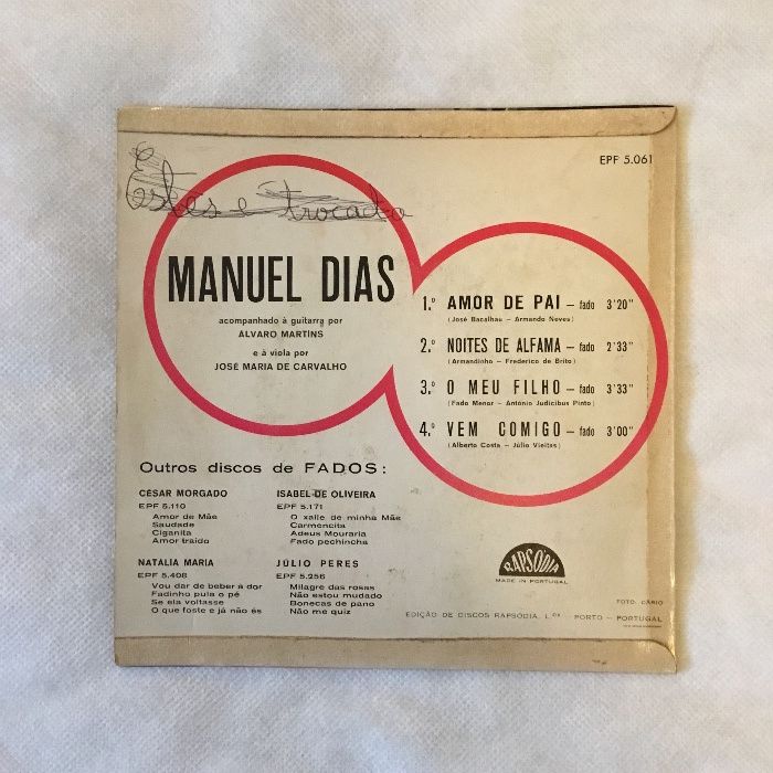 Manuel Dias - Amor de Pai