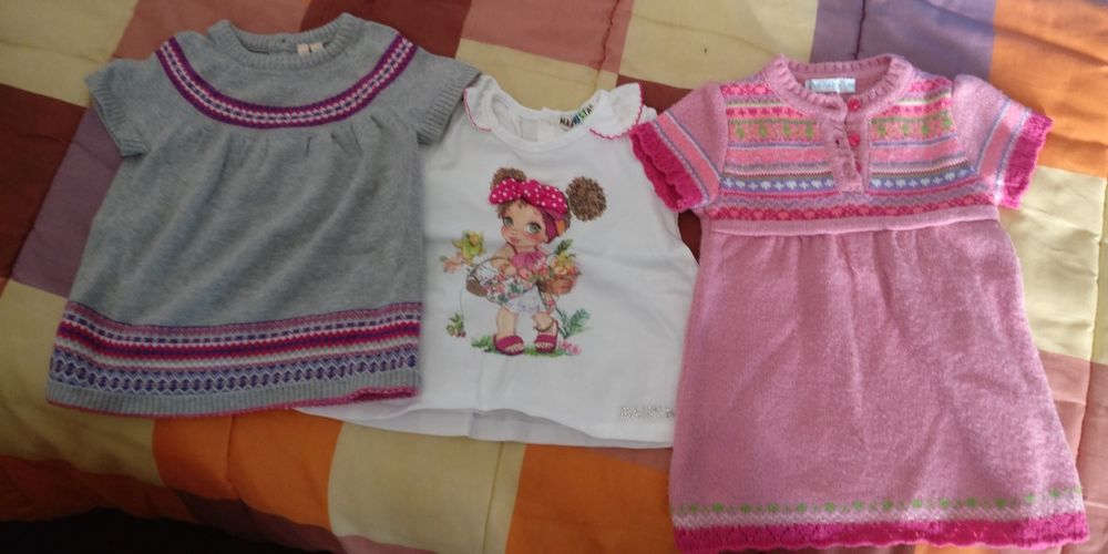 roupa bebé vestidos calcoes varias