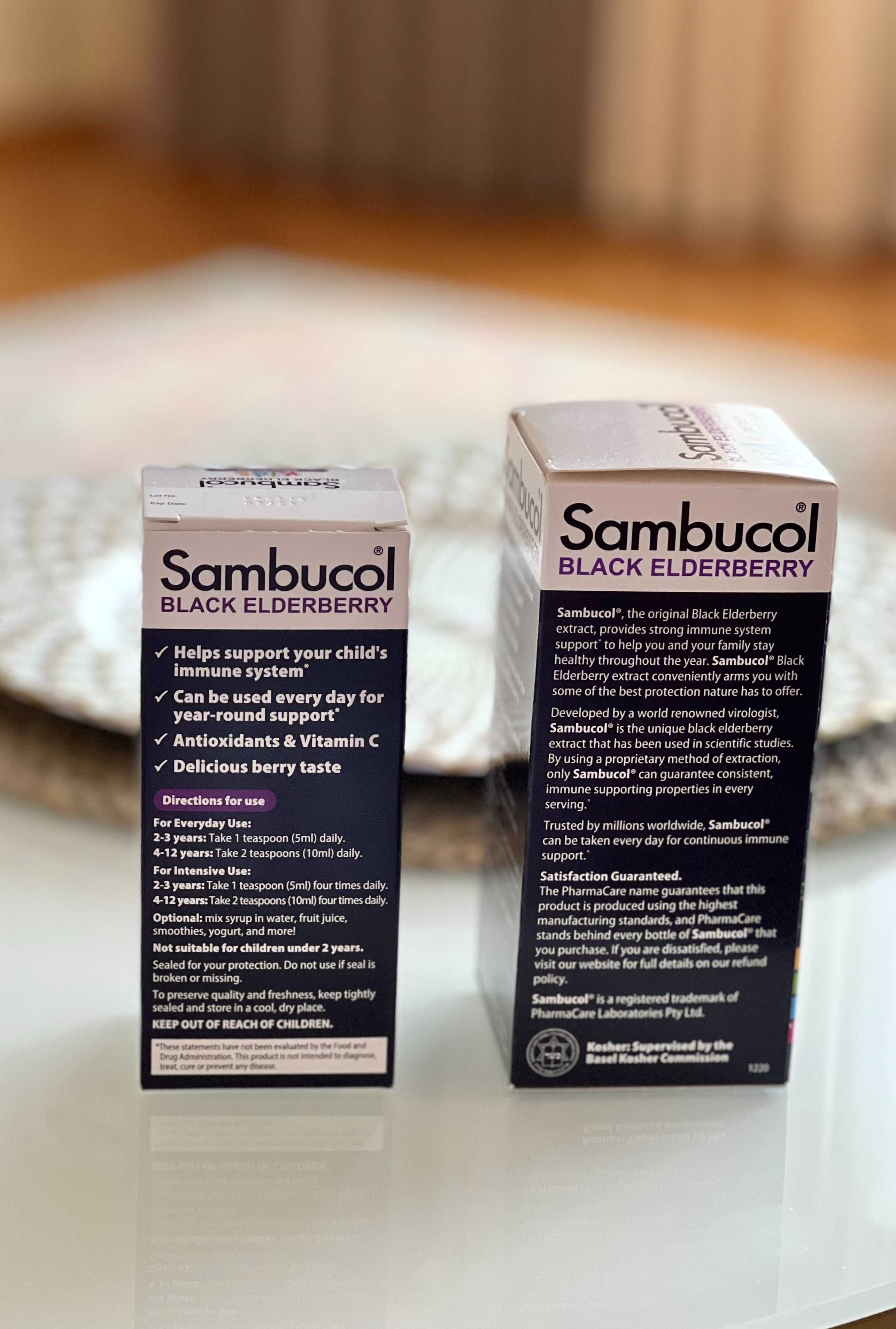 Сироп із чорної бузини для дітей Sambucol Black Elderberry. США