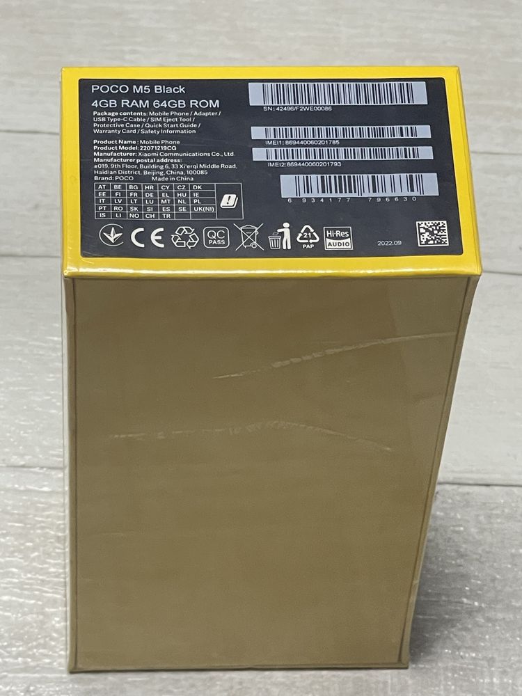Смартфон POCO M5 4/64 gb Black (Global)