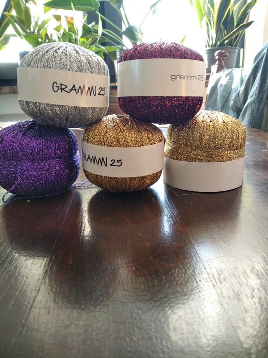 Nowe  kordonki z nitką srebrną i złotą