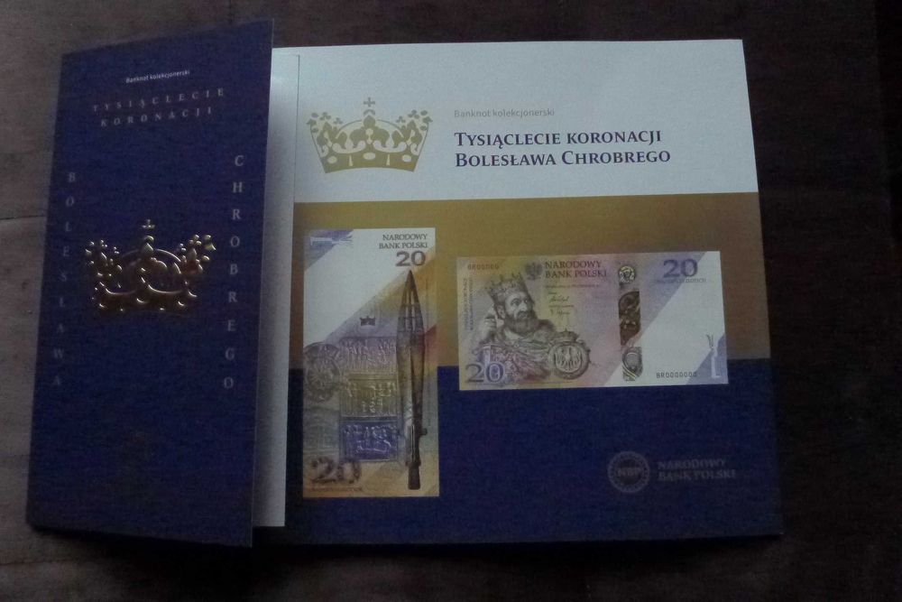 Banknot kolekc 20 zł 2025 r. Tysiąclecie Koronacji Bolesława Chrobrego