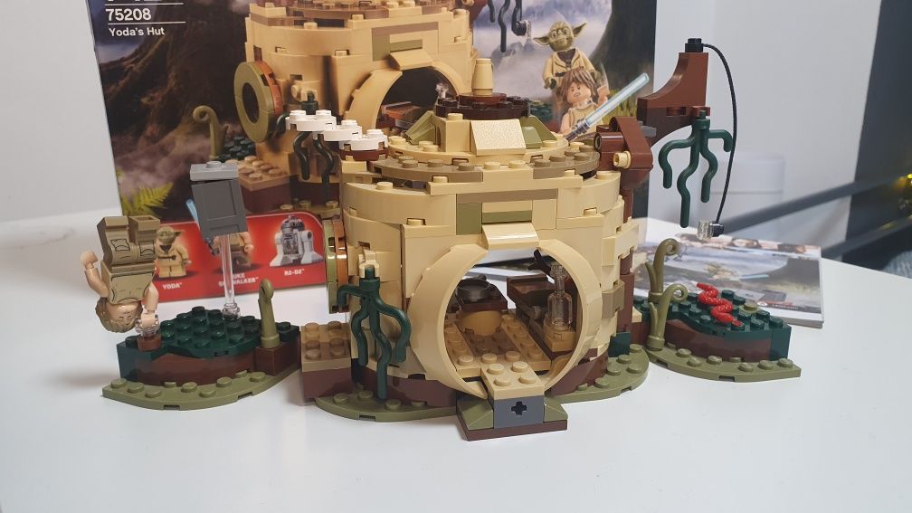 Lego star wars 75208 Yoda's Hut 100% kompletny