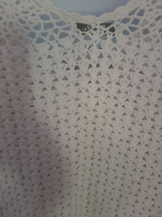 Blusa "vestido"em croche  mango