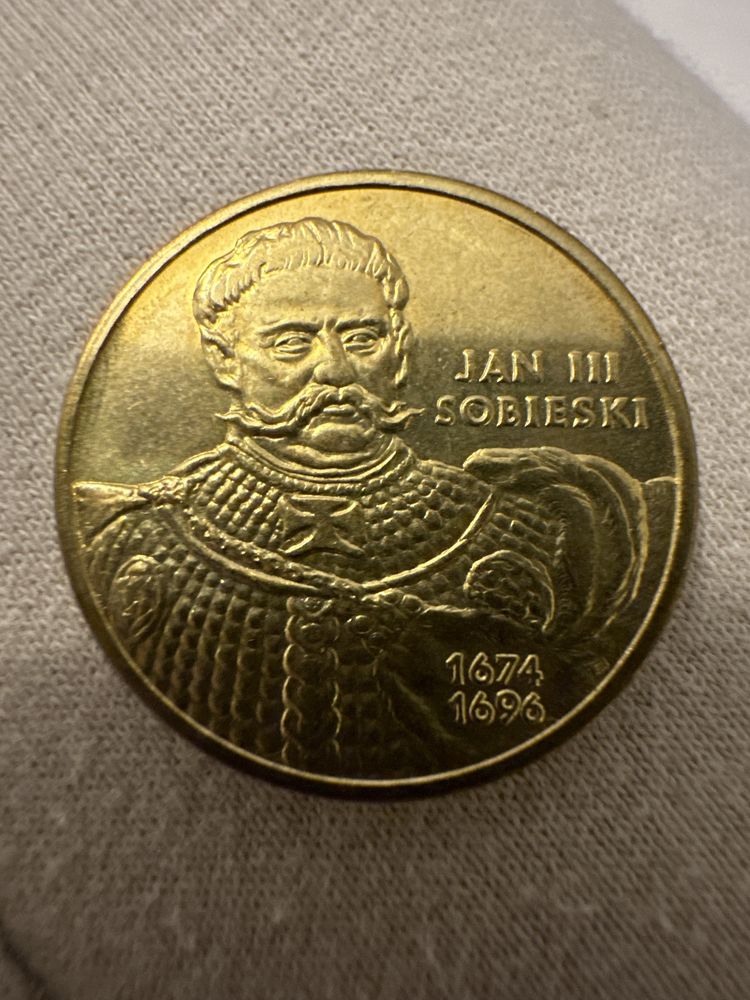Moneta 2 złotowa Jan lll Sobieski 2001 rok