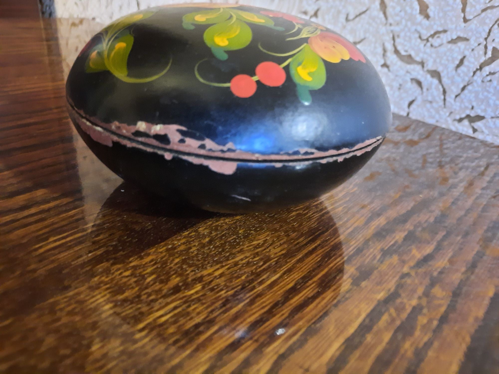 Деревянная круглая шкатулка ссср Шкатулка из дерева