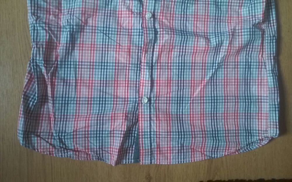 Camisa Cedar Wood State tam. L em xadrez azul, vermelho, branco