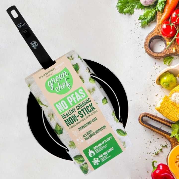 Patelnia tradycyjna GreenChef 28 cm ceramiczna 2 szt