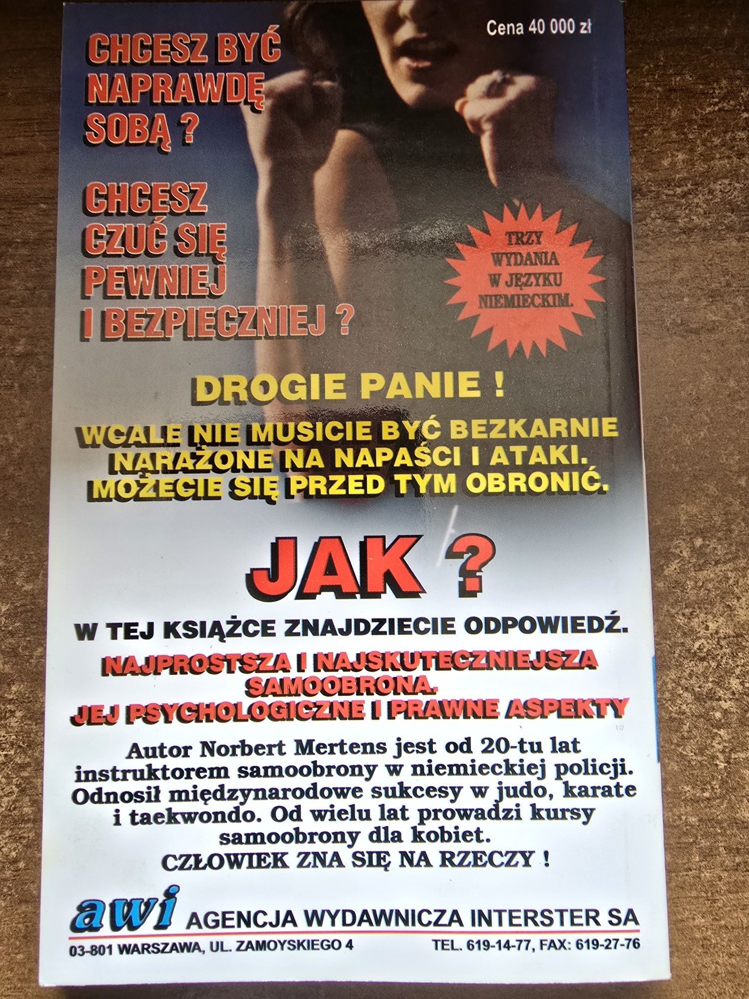 Obroń się sama Norbert Mertens 1994r. Nowa
