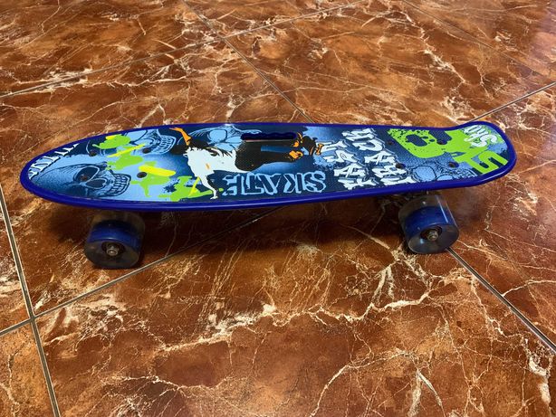 Пенниборд, Penny board, скейт с светящимися колесами