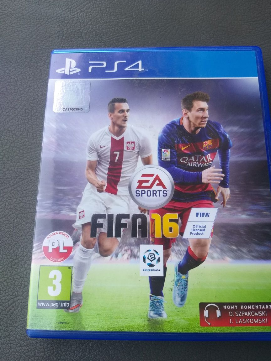 Gra Fifa 16 PS4 konsola Play Station 4 PL płyta piłkarska football