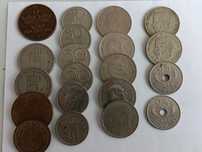 20 moedas da Dinamarca e Suécia