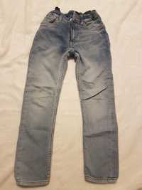 Dżinsy, spodnie jeansy chłopięce h&m r. 128
