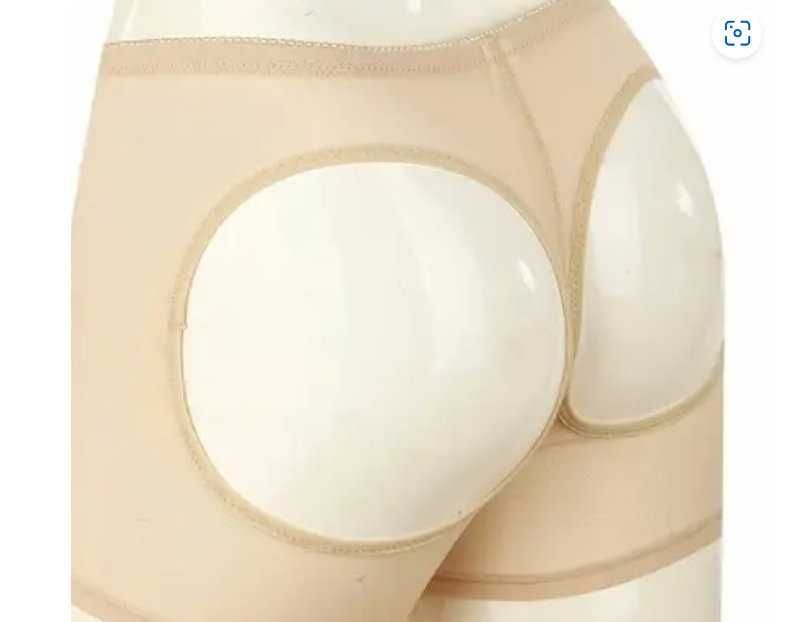 Majtki Figi damskie podnoszące i modelujące pośladki BEŻOWE r. 2XL