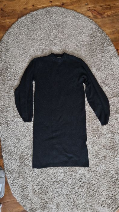 Тепле чорне плаття для вагітних