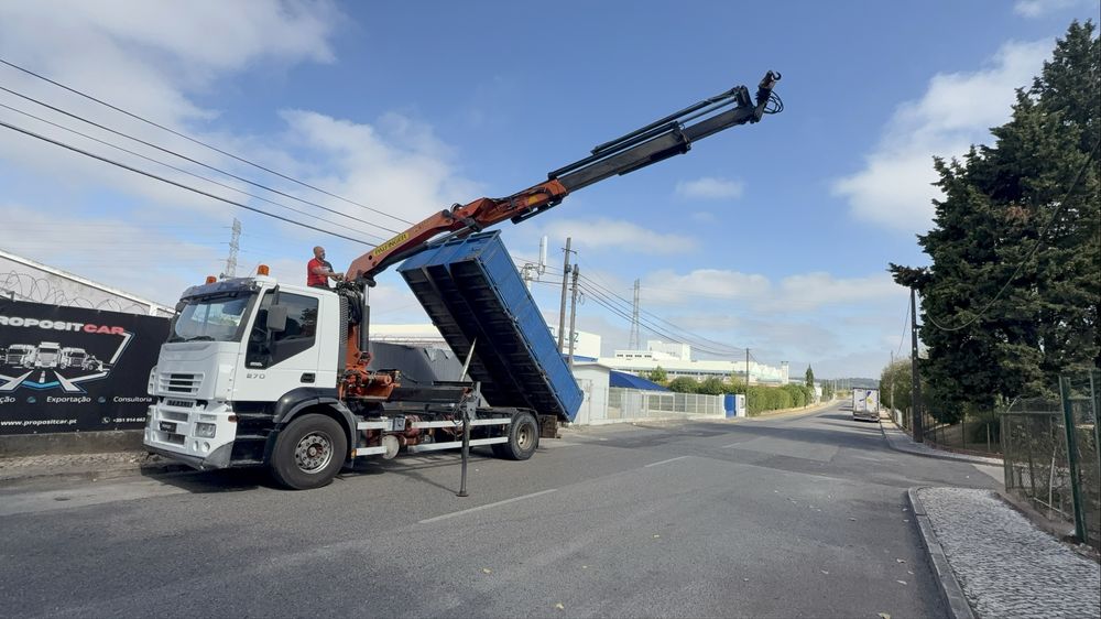 IVECO STRALIS 19Ton 270cv GRUA E BASCULA APENAS 191.000km OPORTUNIDADE