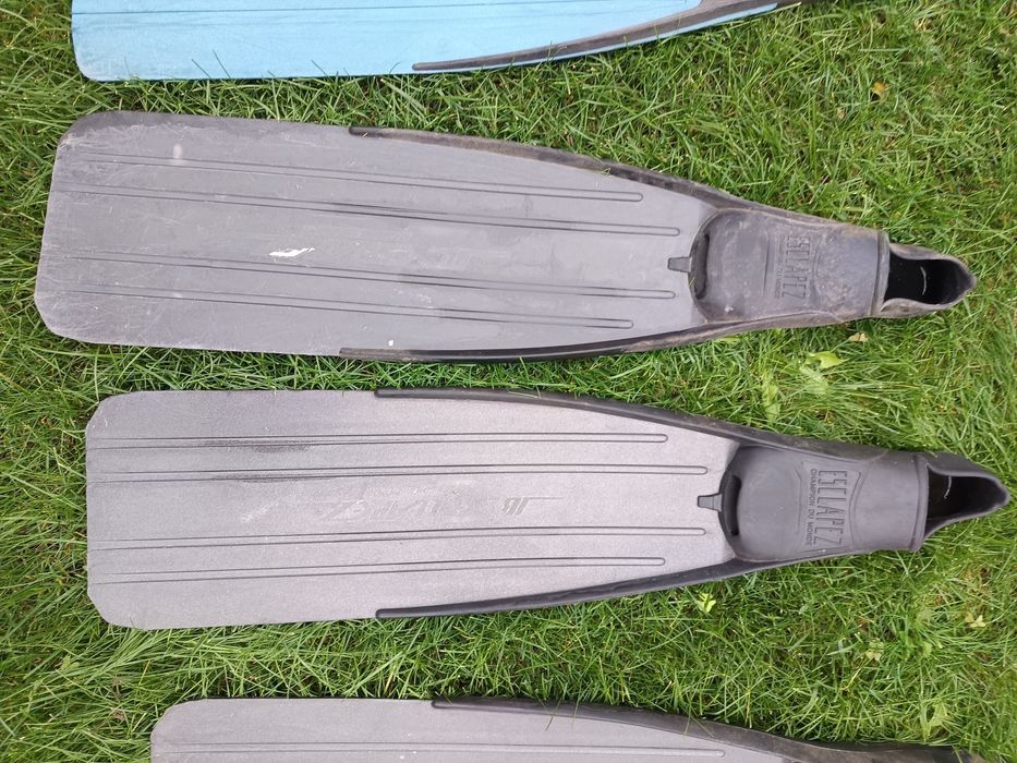 4 pares barbatanas mergulho/caça submarina