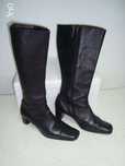 Botas de Senhora Pele Pretas de Cano Alto nº 40