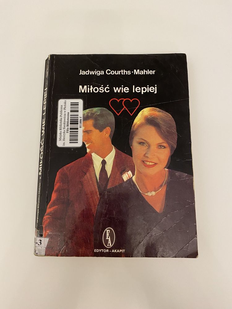 Książka Jadwiga Courths-Mahler „miłość wie lepiej” literatura używana