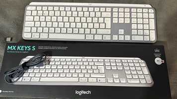 Teclado Logitech MX Keys S Layout PT Pale Gray com garantia