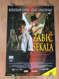 Plakat filmowy ZABIĆ SEKALA/ Linda/Lubaszenko/Oryginał z 1998 roku.