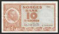 Norwegia 10 koron 1961 - Christian Michelsen - V - stan 2
