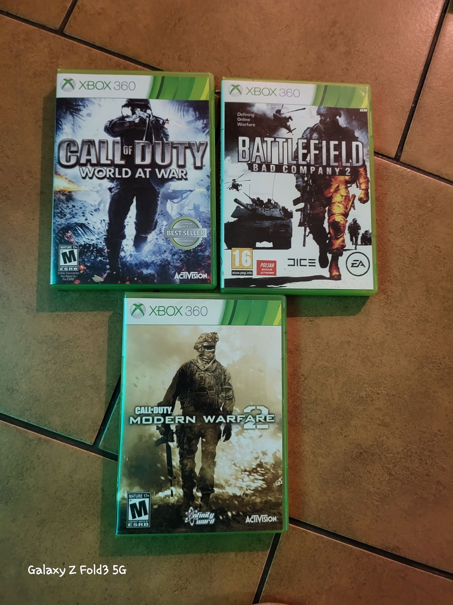 Gry Xbox 360 battlefield call of duty