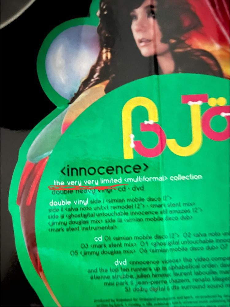 ЛІМІТОВАНИЙ Björk вініл 2lp + 2 диски | Бйорк Innocence бокс