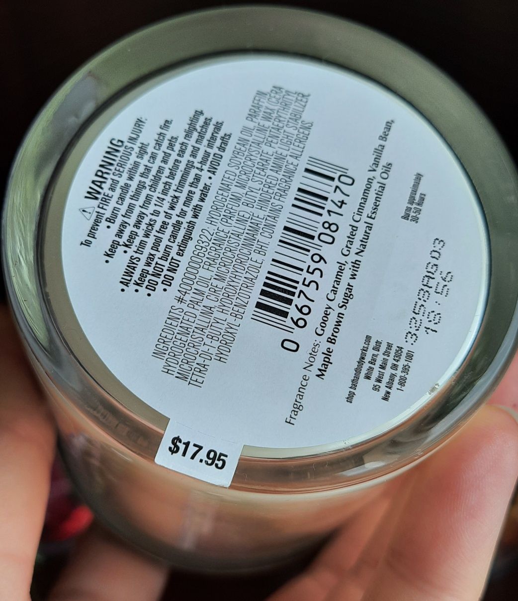 Свічки Bath&BodyWorks USA candle аромат для дому декор свечка парфюм