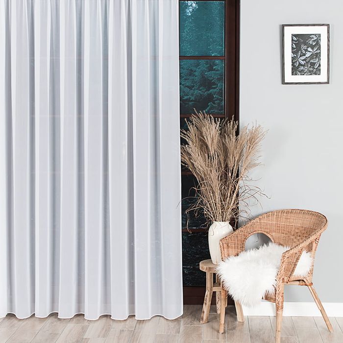 Firanka Żorżeta z Ołowianką 031671 ( 300 cm ) - Biała