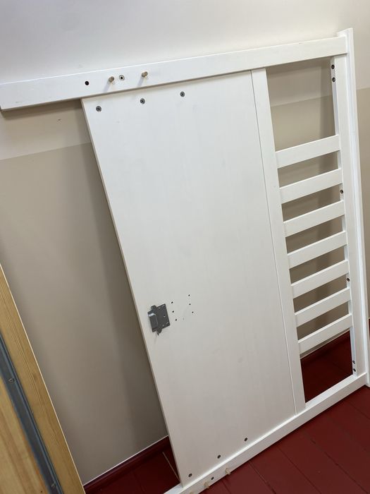 Rama łóżka Hemnes Ikea 140 x 200 biała bejca