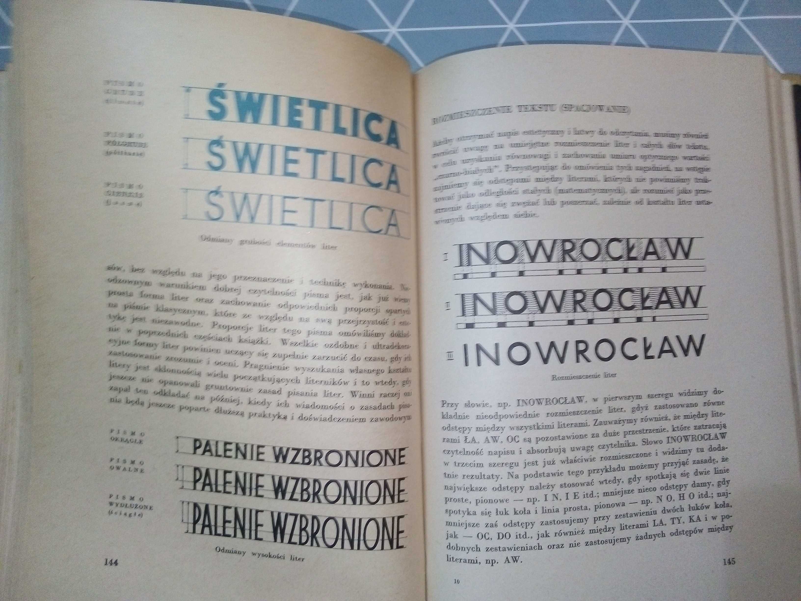 Jan Wojeński - Technika liternictwa - 1959r